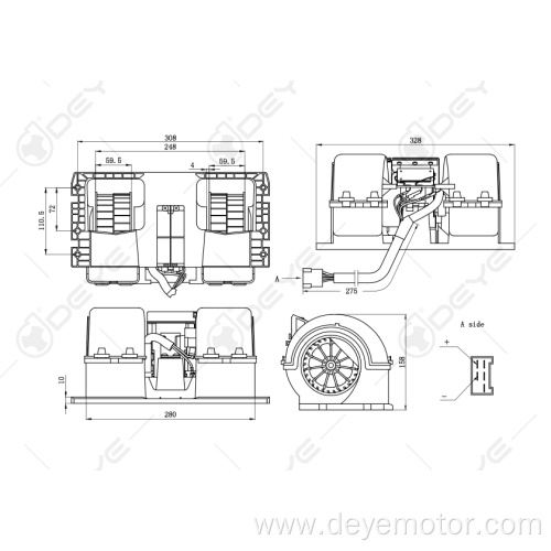 Newest products aircon blower motor 24v for VOLVO